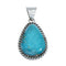 Navajo Native American Turquoise Sterling Silver Pendant SN20073